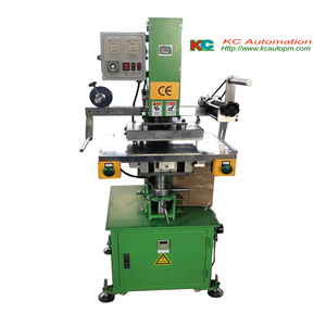 Presse à estamper à chaud semi-automatique pneumatique sur table mobile, machine à gaufrage à chaud, machine d'impression par transfert thermique, état neuf - Product Image 1