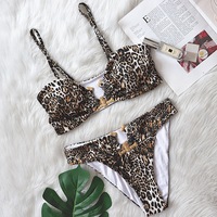Hoogwaardig gemaakt bandeau split body high waist hollow badpak zeester sexy dames custom meisjes 2-delig bikiniset