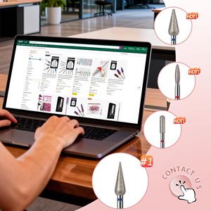 Punte per Trapano per Unghie di Alta Qualità con Diamante, Punte per Pulizia Cuticole 2.35mm per Manicure e Pedicure, Rimozione Cuticole - Product Image 2
