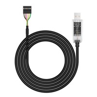 DTECH 1M USB A a Serial TTL 6 pines 3,3 V UART Cable convertidor de nivel con chaqueta negra