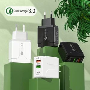 Chargeur de téléphone QC3.0 à double port USB, chargeur rapide de type C, chargeur mural pour téléphones intelligents, vente chaude - Product Image 6
