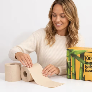 Papel Higiénico Suave Ecológico de Primera Calidad, 100% Pulpa de Bambú, Venta al por Mayor para Uso Doméstico y Hotelero - Product Image 3