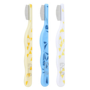 Venta al por mayor de peines faciales de plástico para perros y <span class=keywords><strong>gatos</strong></span> suministros para mascotas para limpiar y acicalar el peine antipulgas - Product Image 2