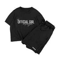 Ensemble Streetwear Homme Lavé Délavé Unisexe Été 2 Pièces T-shirt et Short