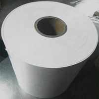 Tissu en taffetas de nylon en rouleau jumbo de 64 pouces x 200 m pour étiquettes d'entretien des vêtements