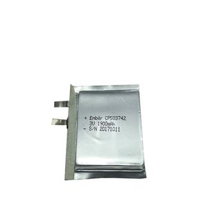 Batería ultrafina Enbar Limno2 <span class=keywords><strong>3V</strong></span> 800mAh CP652230 batería <span class=keywords><strong>de</strong></span> litio prismática <span class=keywords><strong>plana</strong></span> para tarjeta RFID ADCP - Product Image 6
