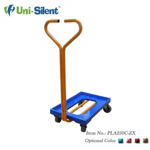 <span class=keywords><strong>Uni</strong></span>-Silent 250kgs Capacidad ligera de peso Carro móvil de plástico con Hande Container Crate <span class=keywords><strong>Dolly</strong></span> - Product Image 2