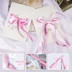 Cinta de Satén de Poliéster Rosa de Doble Cara de 3/8 Pulgadas para Envolver Regalos, Lazos para el Cabello, Empaque de Flores - Product Image 2