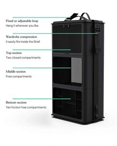 Hanging Closet Organizer With Drawers and Storage <b>Shelves</b> Wardrobe Clothes Wardrobe Fit for Backpack - Product Image 4