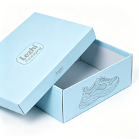 Boîte d'emballage en papier pour chaussures écologiques et recyclables avec logo personnalisé, pour cadeaux, chaussures, vêtements, rangement, avec couvercle et base personnalisés