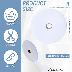 5.7cm * 30m ago punzonato cotone taglio cotone tessuto Non tessuto di cotone lanugine portafoglio tappeto gelatina - Product Image 2