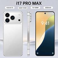 Smartphone A17 Pro 7,3 pouces Processeur Octa-core Caméra arrière 108MP HD LTE/5G Batterie 8000mAh OLED 120Hz 16+512 Go Android 15 SIM
