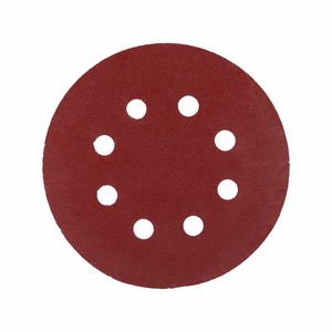 Alta Qualidade Red Aluminium Oxide <span class=keywords><strong>Hook</strong></span> <span class=keywords><strong>and</strong></span> <span class=keywords><strong>Loop</strong></span> Lixar Disco Velcro Disc para Remoção de Material e Resurfacing Multi Hole - Product Image 6