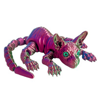 Figurine d'animal chat sans poils à longue queue imprimée en 3D, best-seller transfrontalier, fabricant tendance