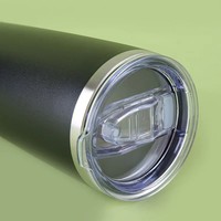 Gobelet isotherme en acier inoxydable à double paroi, tasse de voyage pour café avec couvercle, sans BPA, réutilisable, vente en gros