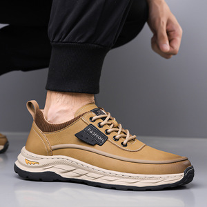 Zapatos de Senderismo para Hombre, Punta Redonda, Parte Superior de PU, Entresuela de EVA, Suela de Goma, Ligeros, para Todas las Estaciones, Casuales, Deportivos, de Viaje - Product Image 5