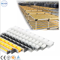 Rail de guidage en aluminium avec rouleaux en nylon, léger et résistant à la corrosion, longueurs personnalisables pour convoyeurs et rayonnages