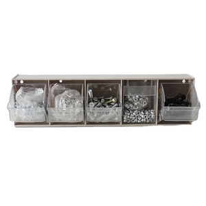 Powerway Wall mountable warehouse tilt out 3/4/5/6 compartment storage boxes tilt bins