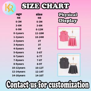 Kerui nuovo stile donna ragazza abbigliamento personalizzato in cotone 10% poliestere POLO per bambini Set estivo alla moda per ragazze - Product Image 3