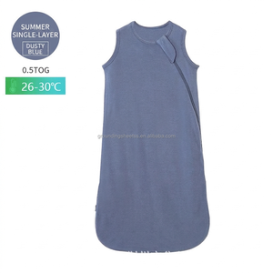 Gilet pour nouveau-né en fibre de bambou, léger, en coton d'<span class=keywords><strong>été</strong></span>, anti-humidité, sans manches, vêtements de nuit et <span class=keywords><strong>gigoteuse</strong></span> pour bébé - Product Image 1