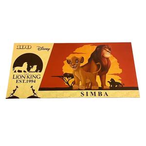 Nuevo Billete Conmemorativo de Anime Americano, <span class=keywords><strong>El</strong></span> <span class=keywords><strong>Rey</strong></span> <span class=keywords><strong>León</strong></span> Simba, con Lámina de Oro de 24K, Billete Bañado en Oro, Colección de Regalo - Product Image 3