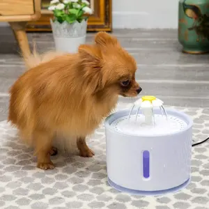 Luce notturna automatica circolazione visiva Pet distributore di acqua piccolo animale alimentatore per cani e gatti