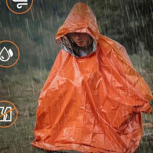 Weather Resistant Waterproof Windproof Camping and Hiking Poncho Reusable Emergency for Survival Raincoat in Bag Packaging - Product Image 3