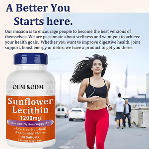Lécithine <span class=keywords><strong>de</strong></span> <span class=keywords><strong>tournesol</strong></span> <span class=keywords><strong>de</strong></span> marque privée OEM, gélules <span class=keywords><strong>de</strong></span> 1200mg, 60 gélules, complément alimentaire pour adultes, femmes enceintes et enfants - Product Image 4