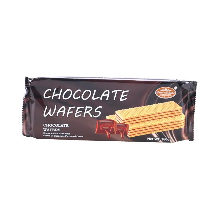 160g vanilla Strawberry and Hezelnut flavor Wafer biscuits Chocolate wafers