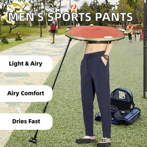 Men's Lightweight Breathable Casual Sports Pants Quick Dry Elastic Fitness Anti-Pilling Spandex/Nylon <b>Summer</b> Outdoor Training - Product Image 2