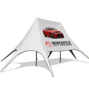 FEAMONT 야외 12m PVC 알루미늄 폴 거미 별 모양의 텐트 스포츠 이벤트 용