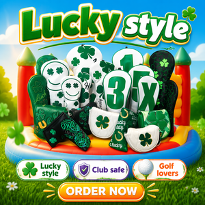 Fundas para Palos de Golf con Diseño de Trébol de Cuatro Hojas, Accesorios de Golf de Lujo, Regalo, Color Verde Fresco, Funda para Driver - Product Image 4