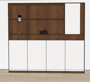 Solid Wood Modern 5-Tier <b>Floor</b>-to-Ceiling Living Room Bedroom Storage Bookshelf Multi-Function Office Bookcase - Product Image 1