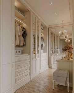 Moderni armadi bianchi compatti guardaroba in legno con cassetti Walk-in altra organizzazione di stoccaggio armadio - Product Image 5