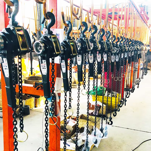 รอกโซ่แบบมือหมุนสำหรับงานก่อสร้างขนาด 1.5 ตัน และ 3 ตัน พร้อมโซ่ G80 และบล็อกโลหะ - Product Image 4