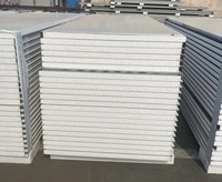 Panneau sandwich ignifuge et écologique en EPS de 50 mm/75 mm/100 mm/120 mm/150 mm, panneau isolant pour murs/toitures, panneau mural extérieur