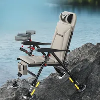 Chaise de pêche pliable multifonctionnelle tout-terrain européenne, confortable et durable pour la vente en gros