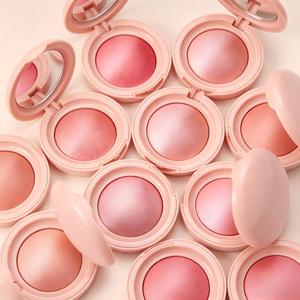 Private Label 2 In 1 Pressed Powder <b>Blush</b> Palette Long Lasting Shimmer Highlighter High Pigment Blusher Face Makeup - Product Image 2