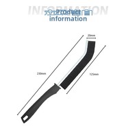 Brosse à crevasses en plastique pour le nettoyage des joints de robinets de cuisine, des baignoires et des coins – Outil ménager multi-usage