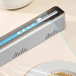 <b>Kitchen</b> Plastic Wrap Cutter Magnetic Storage Box For Cling Film Parchment <b>Paper</b> Aluminum Foil Holder With Cutting Blade - Product Image 1