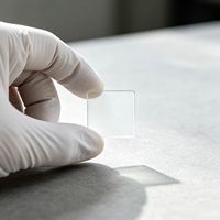 Plaque de verre carrée AG anti-reflet 10*10*3mm, verre optique mat gravé pour échantillons et petits écrans personnalisés