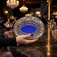 Sac de soirée vintage pour femme en forme d'œil, sac à bandoulière orné de strass, sac de mariée, sac de fête, sac à main de créateur en forme d'ovale