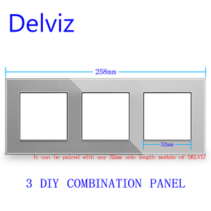 لوحة زجاج Delviz ، منفذ قابس كهربائي ، مفتاح إضاءة ذاتي الصنع 13A جدار عالمي دولي ، مقبس تبديل الفندق - Product Image 5