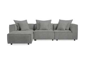 Sofá Seccional de Tela de 4 Plazas, Estilo Nórdico Francés, para Sala de Estar, Apartamentos y Uso Doméstico - Product Image 6