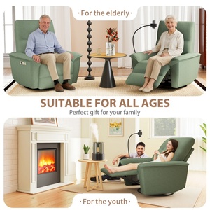 <span class=keywords><strong>Fauteuil</strong></span> inclinable pivotant robuste et rembourré avec port USB-C, facile à <span class=keywords><strong>nettoyer</strong></span>, <span class=keywords><strong>pour</strong></span> chambre d'enfant et camping-car - Product Image 4