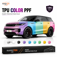 Film de protection de peinture (PPF) en TPU pour voiture, vinyle coloré auto-cicatrisant, finition satinée mate, à changement de couleur, pour installation à sec ou humide