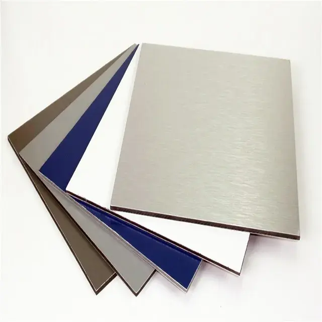 Bekleding Buitenmuur Alucobond Waterdicht 4Mm Pvdf Verschillende Kleur Aluminium Composiet Panelen