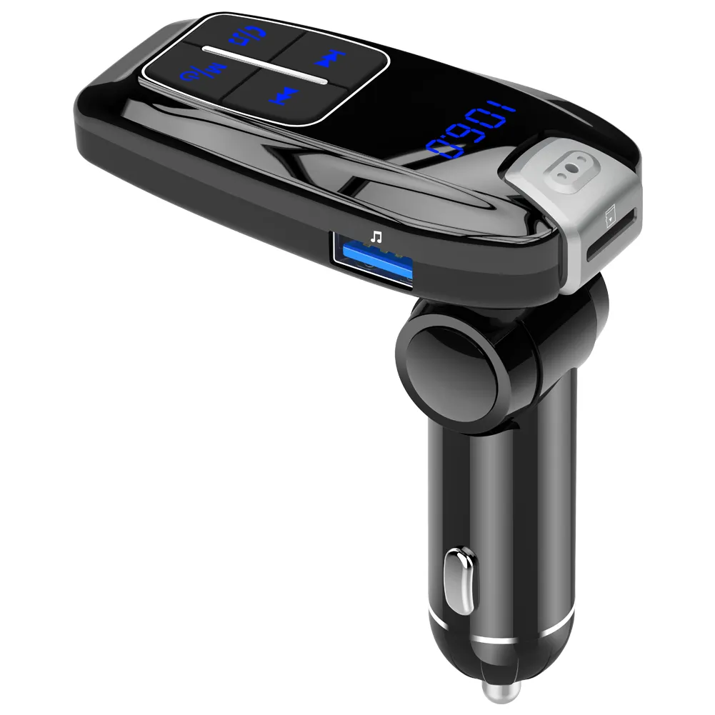 Fm-zender Handsfree Car Kit MP3 Speler Met Digitale PD3.0 Dual Usb Car Charger Fm Modulator Zender