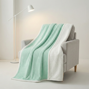 Couverture d'hôtel King Queen Twin Size |   Flanelle côtelée collée Shu Velveteen |   Couette unie chaude et confortable |   Fournisseur en gros - Product Image 1