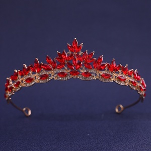 Couronnes <span class=keywords><strong>de</strong></span> princesse en alliage et strass pour enfants, serre-têtes d'<span class=keywords><strong>anniversaire</strong></span> pour filles, vente en gros - Product Image 2